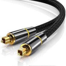 (As show, One size) Optical Cable Digital Optical Audio Cable Toslink Optical Cable Gold-Plated Plug Metal C USD