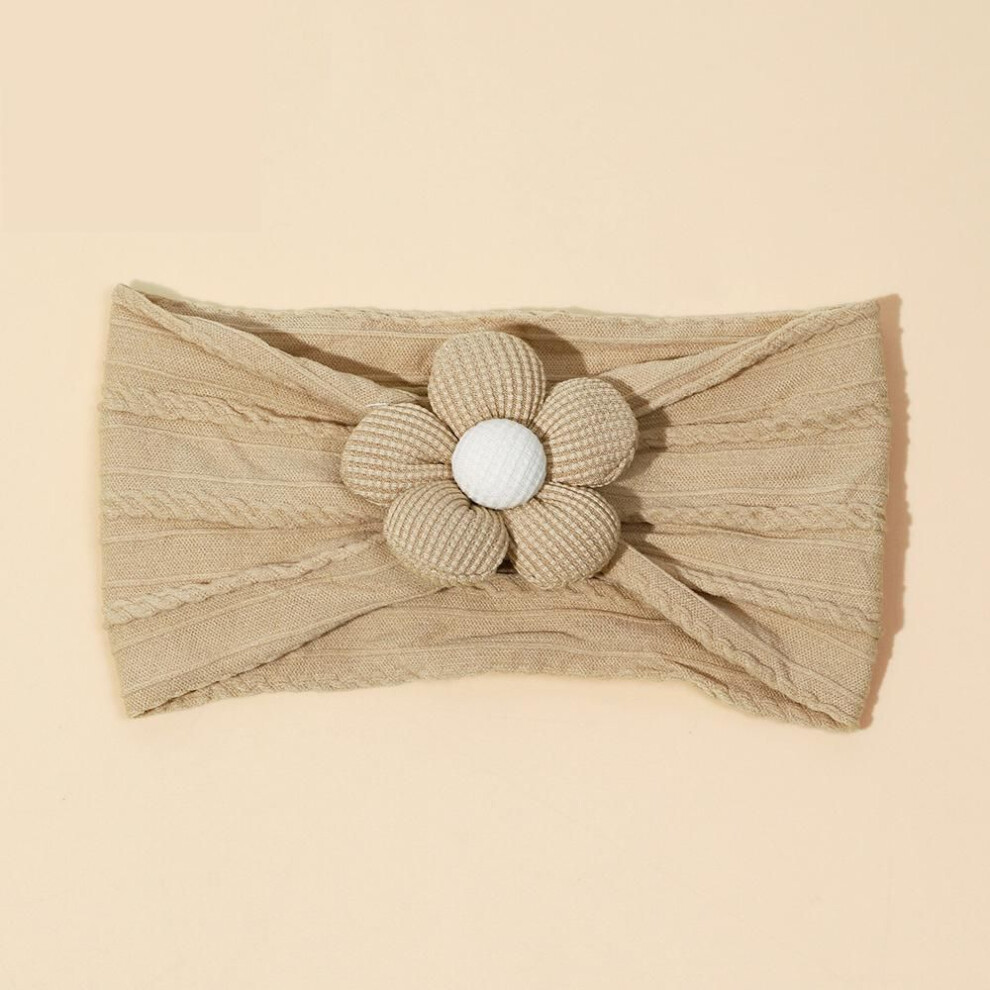 (10) 1pc Soft Nylon Headscarf  Suitable For Newborn Baby Girl Flower Headband Elastic Hairband Turban Toddler Hair Accessories