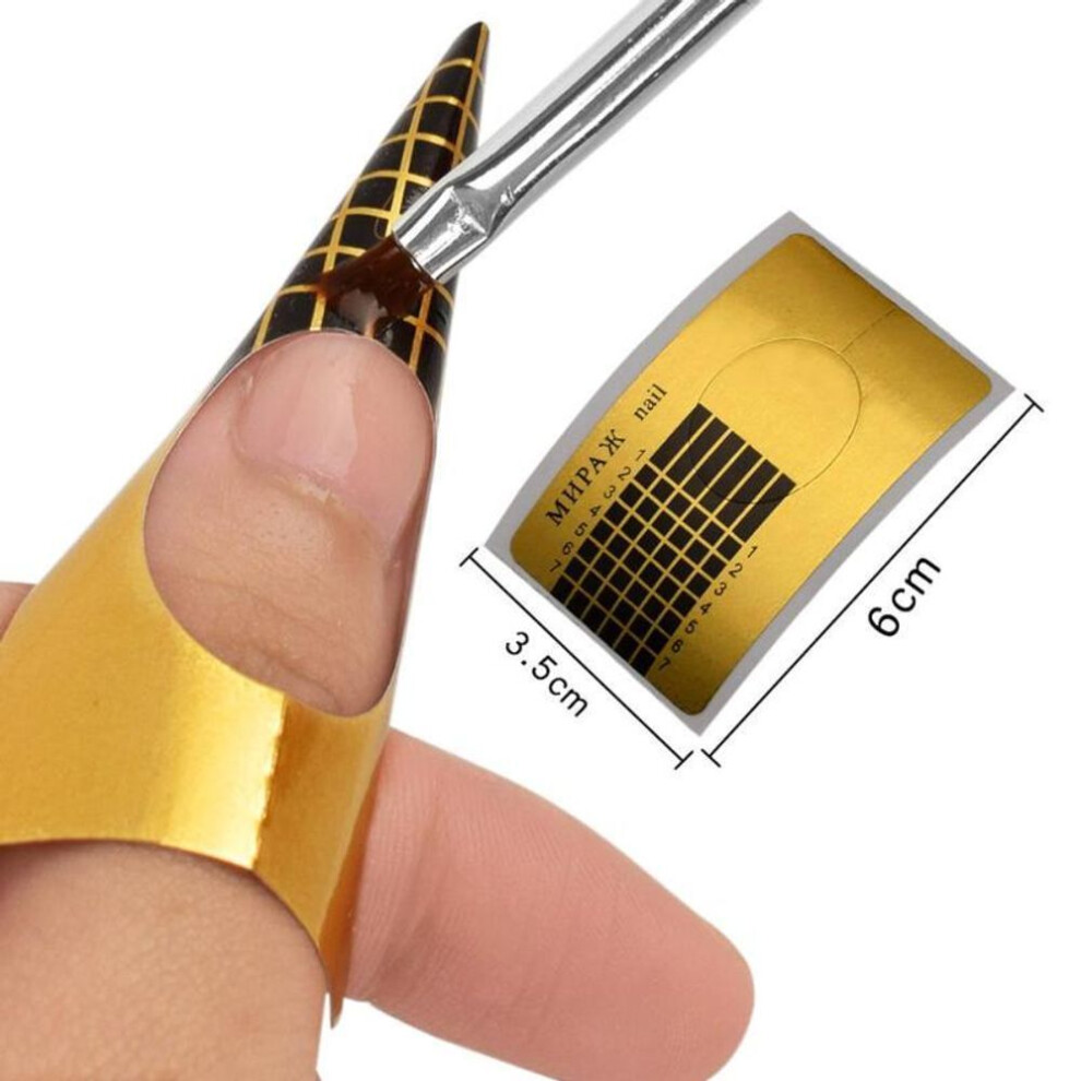 (as the picture, 50pcs) 500pack Nail Curl Sticker Manicure Tape On The Nail Decoration Nail Trim Nail Accessories Nail Art Accessories