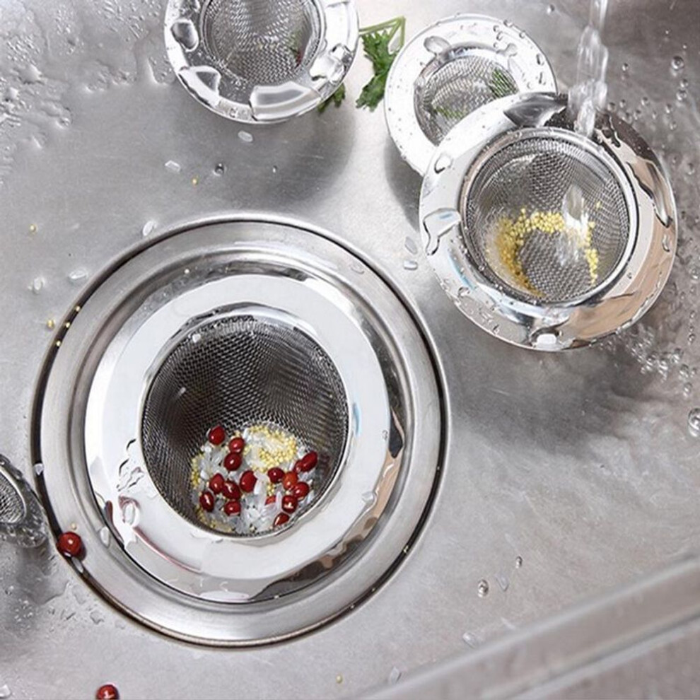 Stainless Steel Shower Drain Hair Catcher Stopper Bathtub Kitchen Bathroom Accessories