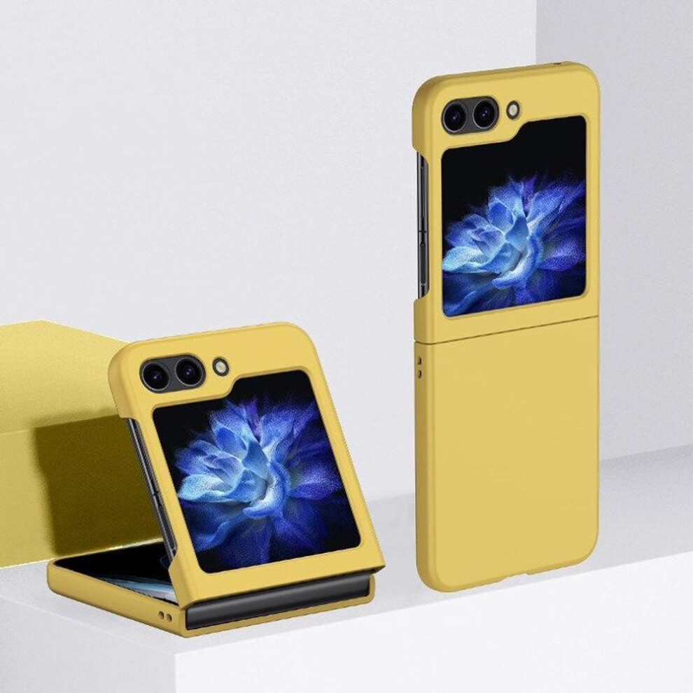 (, For Samsung Z Flip 5) Anti-Shock Protection Pc Case For Samsung Galaxy Z Flip 5 5G Flip4 Flip5 Flip 4 3 Flip3 Zflip4 Zflip5 Zflip3 Ultra Thin Yellow 9186163106436