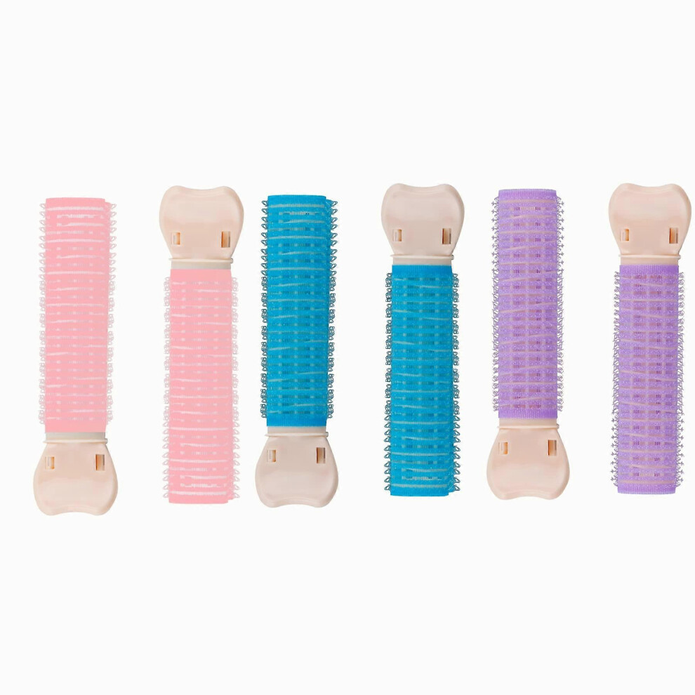 (As show, One size) 6PCS Hair Rollers Volumizing Curlers Root Clips, Fluffy Lazy Instant Bang Heatless Cur HUZ
