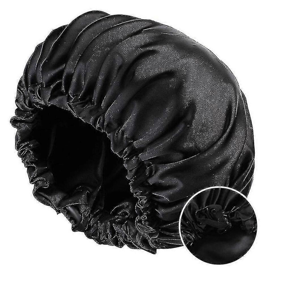 (As show, One size) Deep Conditioning Heat Cap Microwavable Heat Cap For Steaming Hair Styling And Treatment Steam Cap Steaming Haircare Therapyblack+