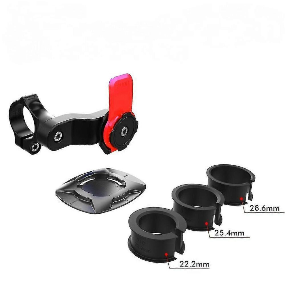( One Size) Quad Lock Compale Bike Motorcycle Phone Mount Holder Handlebar Mount Pef Black/Red 5093442662078