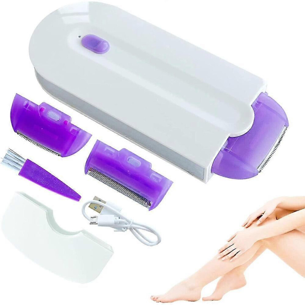 (For UK, One size) Smooth Hair Eraser Laser, Silky Smooth Hair Eraser, Painless Hair Removal Tool, Women Laser Rechargeable Epilator Remover DDW
