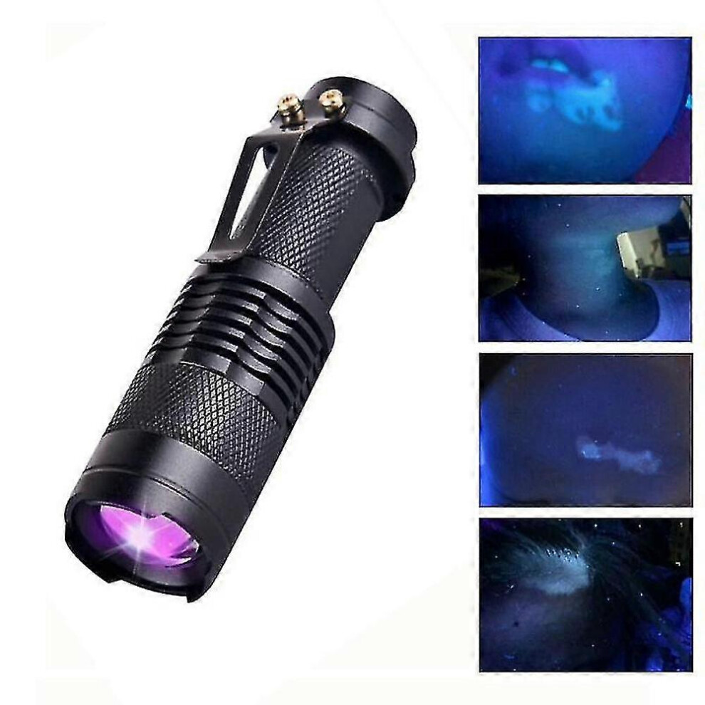 (As show, One size) Lightweight Hand-held Wood's Lamp Wavelength Ultraviolet Diagnostic Uv Skin Fungal Detection Analyzer +flashlight Function BBG