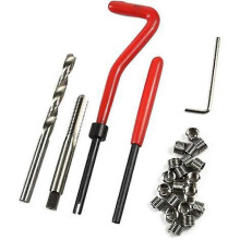 (As show, One size) 25pcs M6 X 1.0 Thread Repair Kit Helicoil Compatible 6mm Threads Damaged KKV
