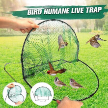 (20CM, One size) Sparrow Bird Pigeon Quail Humane Live Catching Net Trap Hunting Mesh GSO