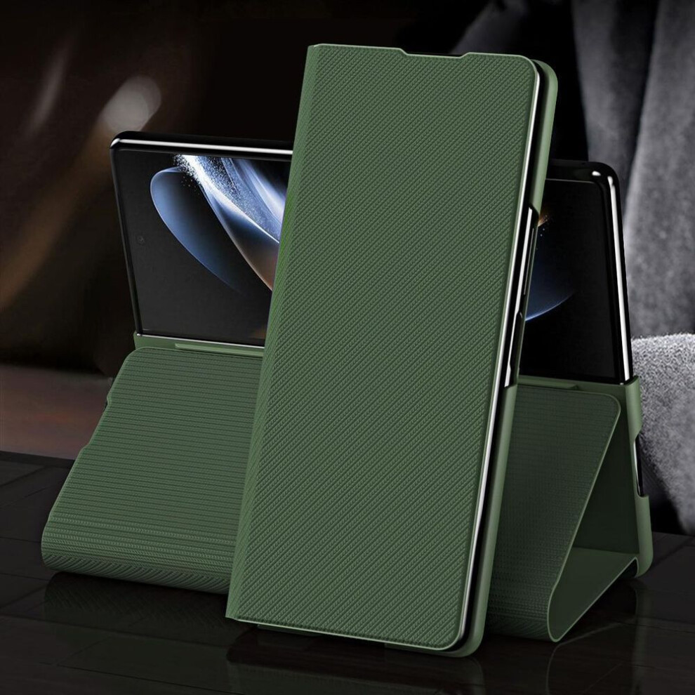 (green, for Samsung Z Fold 4) Fall Protection Folding Bag Case For Samsung Galaxy Z Fold 5 4 5g Fold3 Fold4 Fold5 Fold 3 2 Fold2 Leather Phone Cases