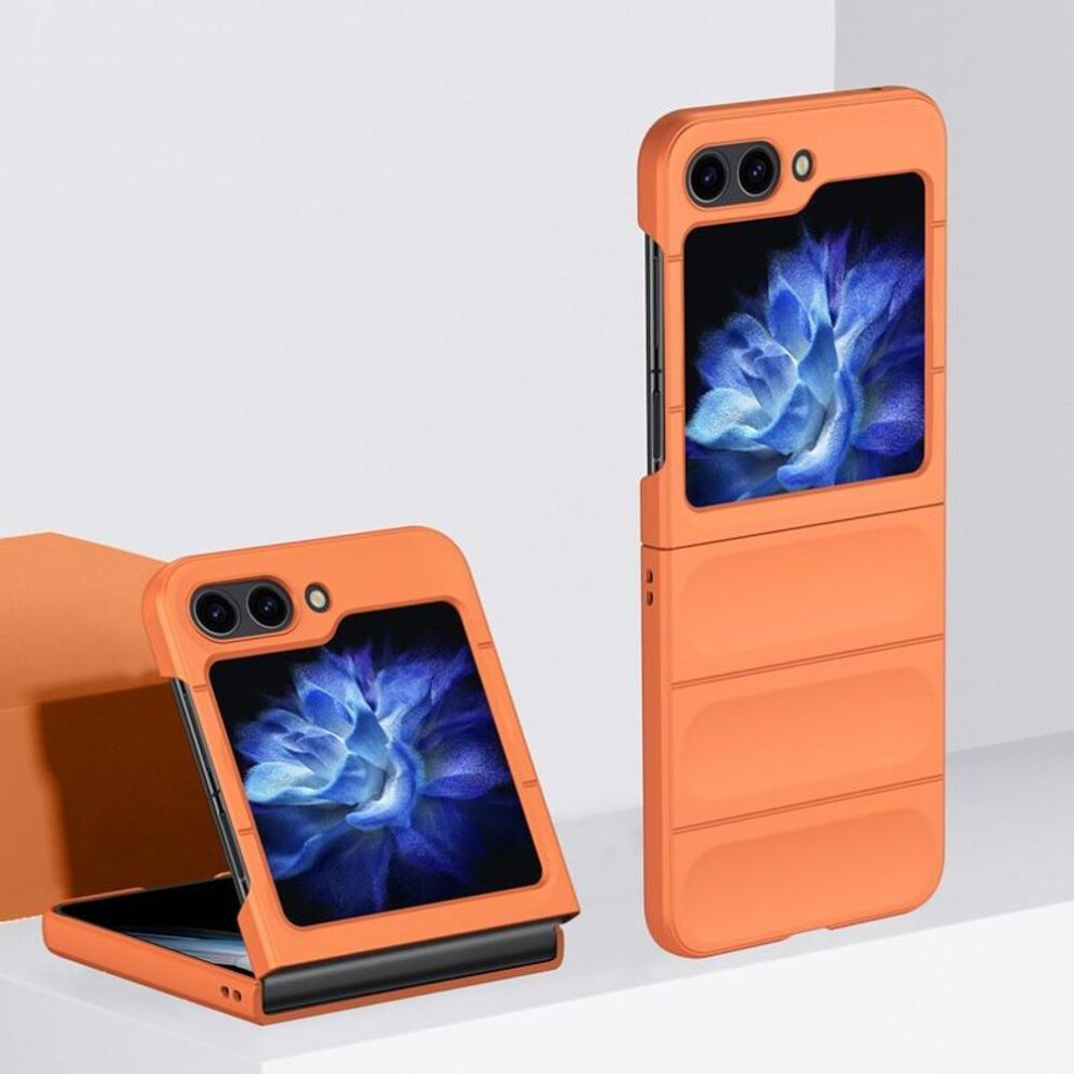(orange, for Samsung Z Flip 3) Fall Protection Phone Bag Case for Samsung Galaxy Z Flip 5 5G Flip4 Flip3 Flip5 Flip 3 4 Zflip3 Ultra Thin PC Folding Covers