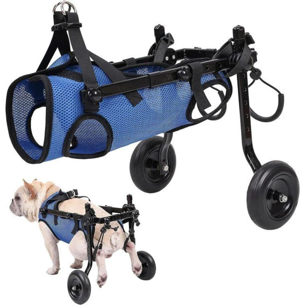(S) Dog Wheelchair for Back Legs, Dog Wheelchair for Small Dog Leg Brace and Hip Support, Adjustable Mobility Aids for Disabled Pets