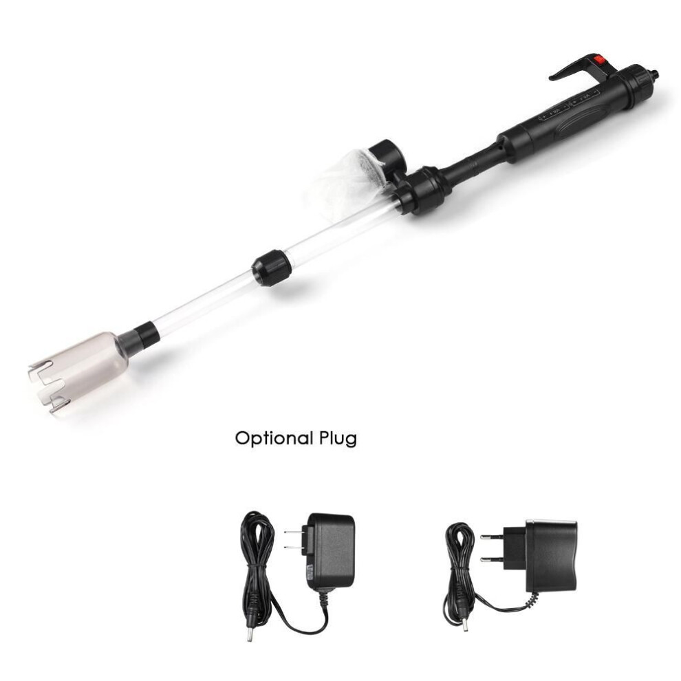(EU Plug) Electric Aquarium Fish Tank Water Changer Sand Washer Vacuum Siphon Operated Gravel Cleaner Aquarium