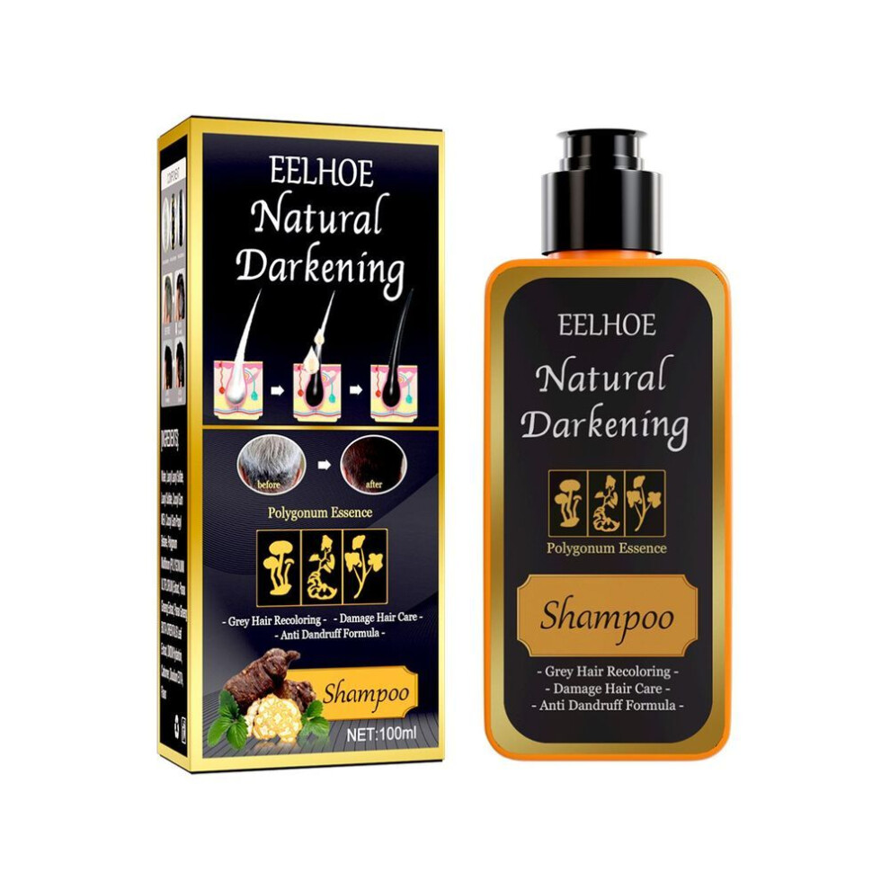 (100ml boxed) Eelhoe Hair Loss Treatment Shampoo Hair Care Shampoo Bar Ginger Hair Growth Cinnamon Anti-hair Loss Shampoo Polygonum Multiflorum 100ml