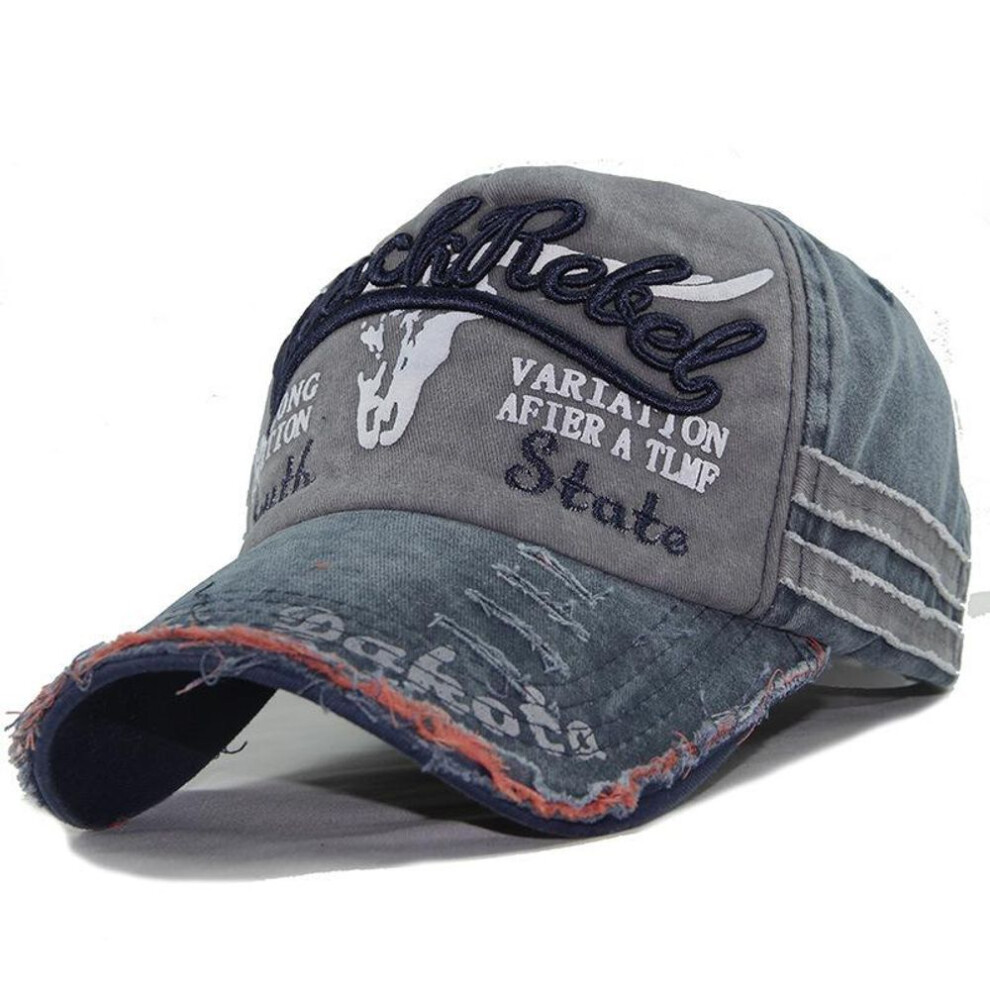 (blue) Fashion Washed Baseball Cap Ladies Men Outdoor Vintage Sports Golf Caps Unisex