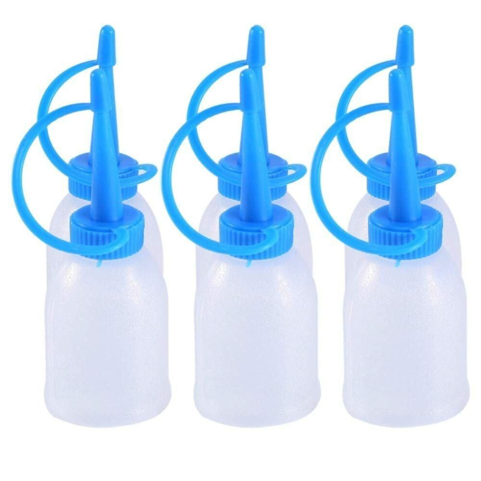 6pcs Plastic Needle Tip Dropper Bottles Transparent 30ml Empty Containers  Industrial Glue Gel Oil