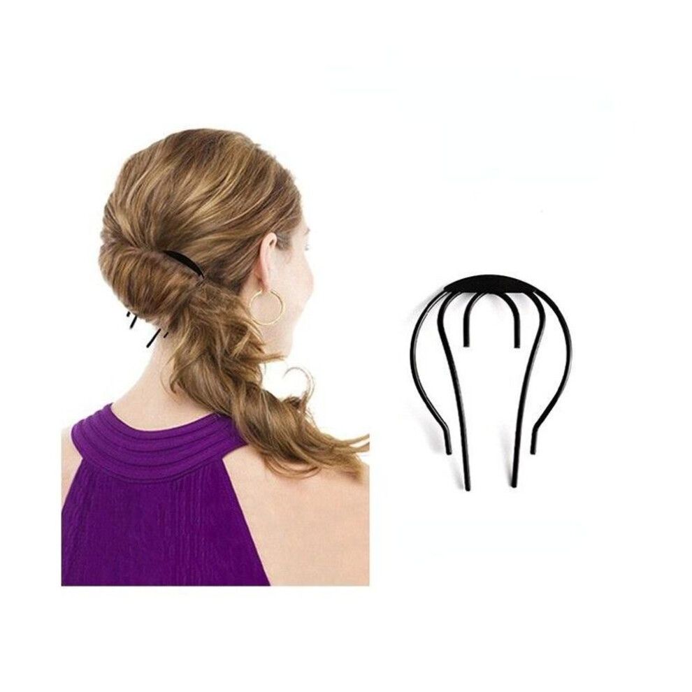 (as the picture, 10*7cm) Hairpin Set U Shape Hair Clips Bobby Pins For Women Girls Briders Metal Black Hairpins Barrettes Bun Maker Hair Styling Accessories
