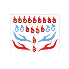 (A) Ne Zha and Ao Bing Tattoo Stickers, Forehead & Center - of - Brow Stickers for Anime Cosplay Makeup