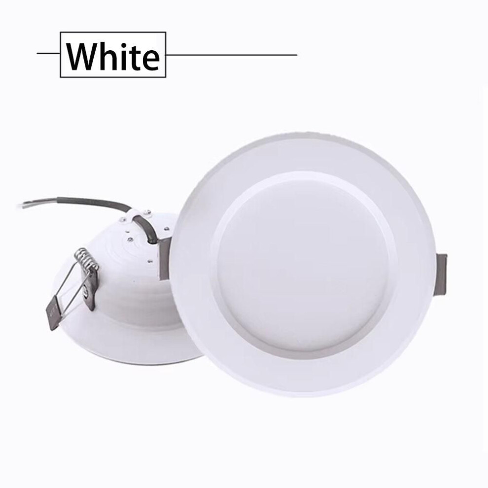 (warm white, White shell 5W) LED Downlight 110V 220V Spot 5W 7W 9W 12W 15W 18W 20W Recessed in Led Ceiling Downlight Light Cold Warm White Lamp