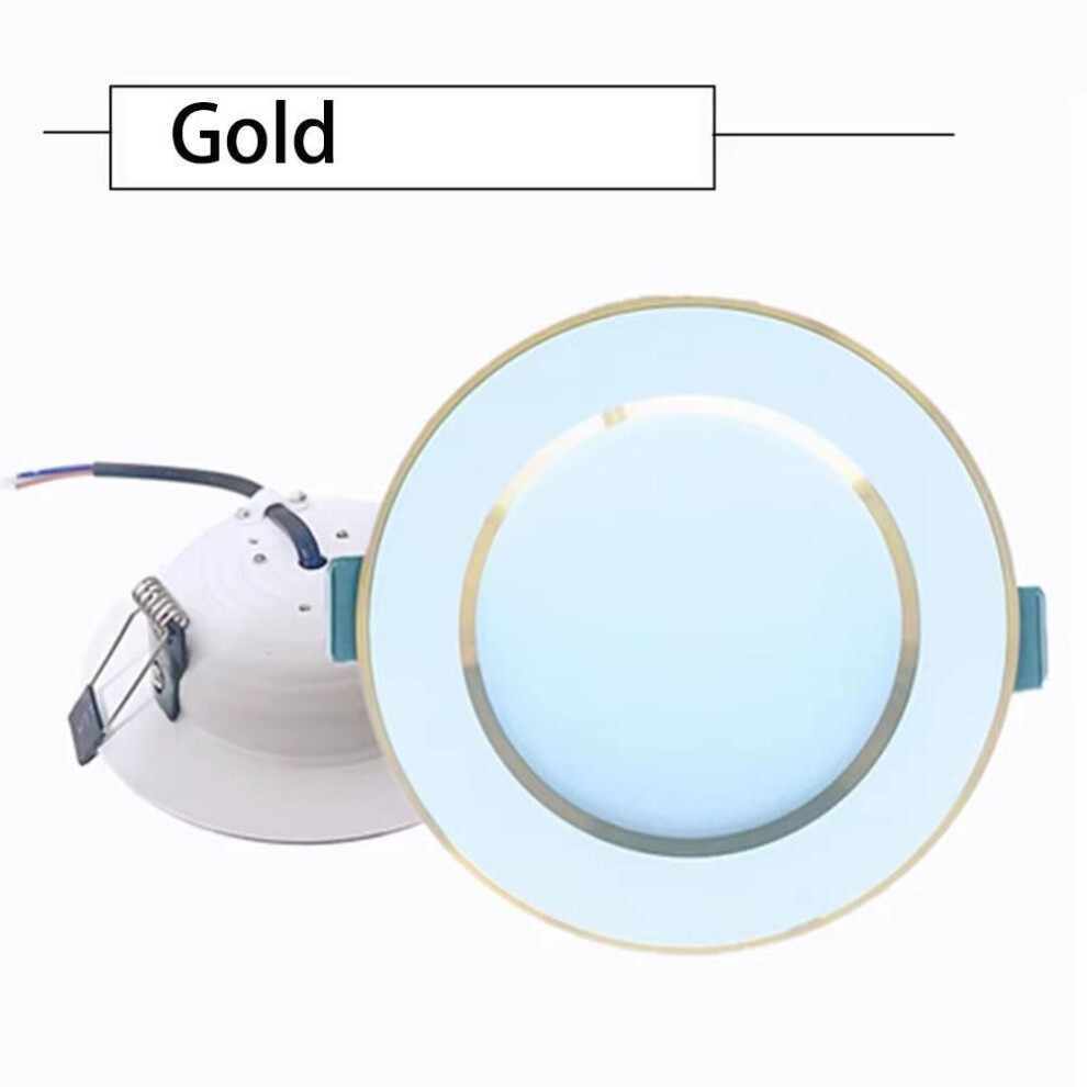 (white, Gold Shell 5W) LED Downlight 110V 220V Spot 5W 7W 9W 12W 15W 18W 20W Recessed in Led Ceiling Downlight Light Cold Warm White Lamp