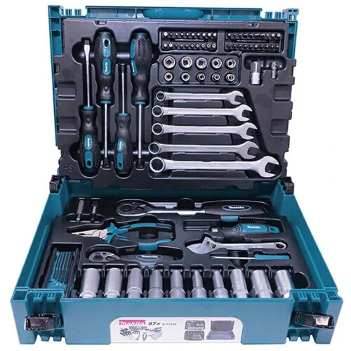 Makita Coffret Makpac avec 87 outils à main - MAKITA E-11542