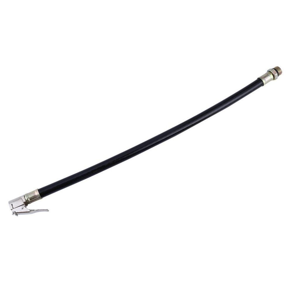 (black) Car Inflator Hose Motorcycle Truck Air Tire Auto Automobile Flexible Lock On