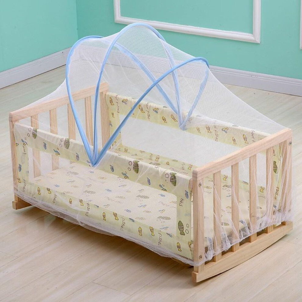 (white) Universal Baby Cradle Bed Mosquito  Summer Baby Arched Mosquitos Net