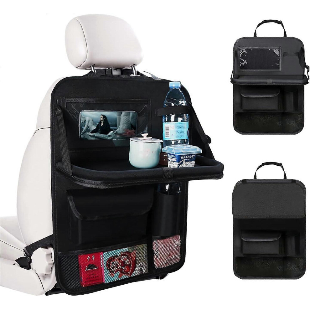 (As Show, One Size) Car Organizer, With Tray And Phone/Tablet Pocket, For Toy/Book/Bottle Storage 5093216526308