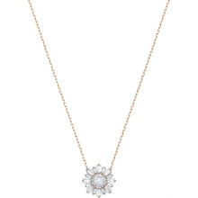 (As show, One size) Sun flower necklace, small daisy clavicle chain for women