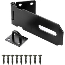 (As show, One size) 1 PCS Stainless Steel Padlock Hasp,Heavy Duty Hasp and Staple Sets Door Lock