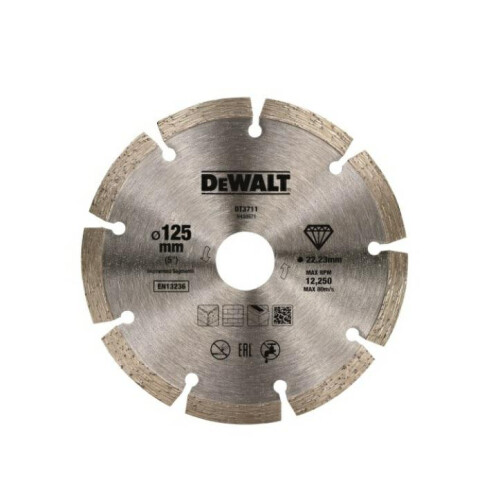 DeWalt Dewalt DT3711-QZ High Performance Diamond Disc Segmented 125mm X 22.23mm