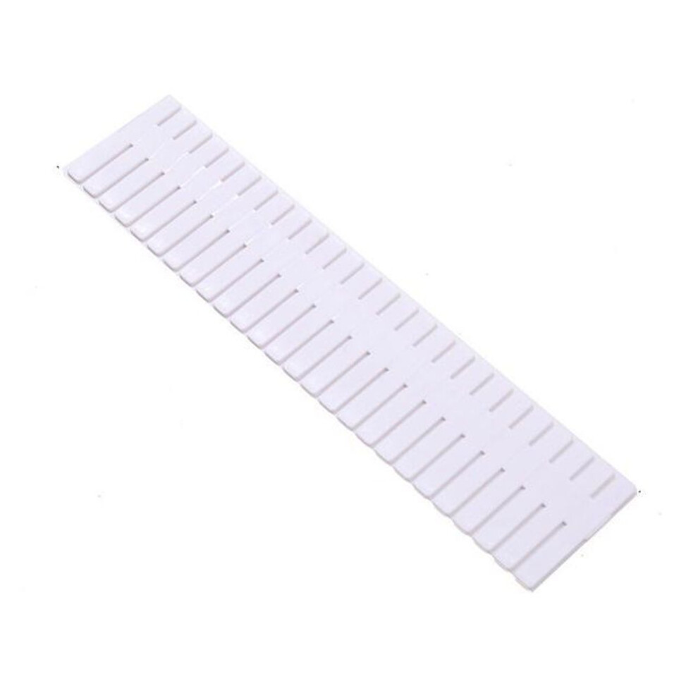 (white, 47*7cm-8pcs) 2p/4/8/10pcsdiy Adjustable Storage Partition Board Plastic Drawer Divider Combination Partition Board Space-saving Division Organizer