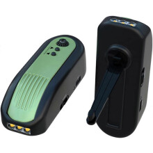 (As show, One size) Emergency Radio with Luminous Back Panels Emergency Hand Crank Radio 1500mAh Power Bank with 3 LEDs Flashlight Portable AM/FM Small Radio