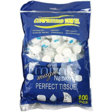 (As show, One size) Compressed Towels Wet Wipes Paper Face Towel Tablets Disposable Napkins Portable Mini Towel Magic Towel Coin Tissues Face Care Make Up