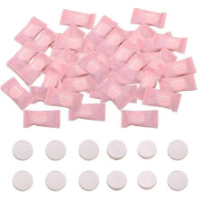 (As show, One size) Compressed Towel,Portable Coin Tissue Disposable Mini Compressed Cotton Towel Biodegradable Absorbent Cotton Wipes100 Pieces