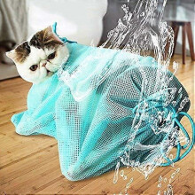 (orange color, One size) Cat Bath Bag, Cat Grooming Bag Pet Nail Trimming Bags Cat Bathroom Bag for Bath Cat Travel Pet Supplies