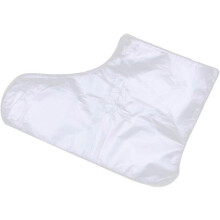 (As show, One size) 200 pcs Paraffin Bath Liner Clear Plastic Disposable Booties for Foot Pedicure Hot Spa Wax Treatment Thermal Therapy Feet Covers Bags