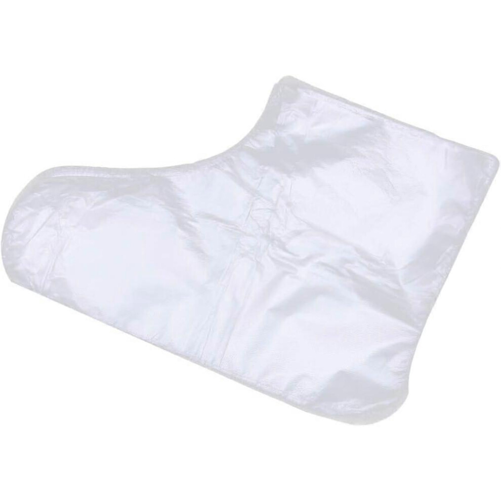 (As show, One size) 200 pcs Paraffin Bath Liner Clear Plastic Disposable Booties for Foot Pedicure Hot Spa Wax Treatment Thermal Therapy Feet Covers B-image-OPC-PG2RHSM-NEW