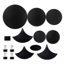 (As show, One size) 14pcs/set Rubber Foam Tambor Snare Drum Sound Off Quiet Mute Practice Pad Set Musical Instrument [SW