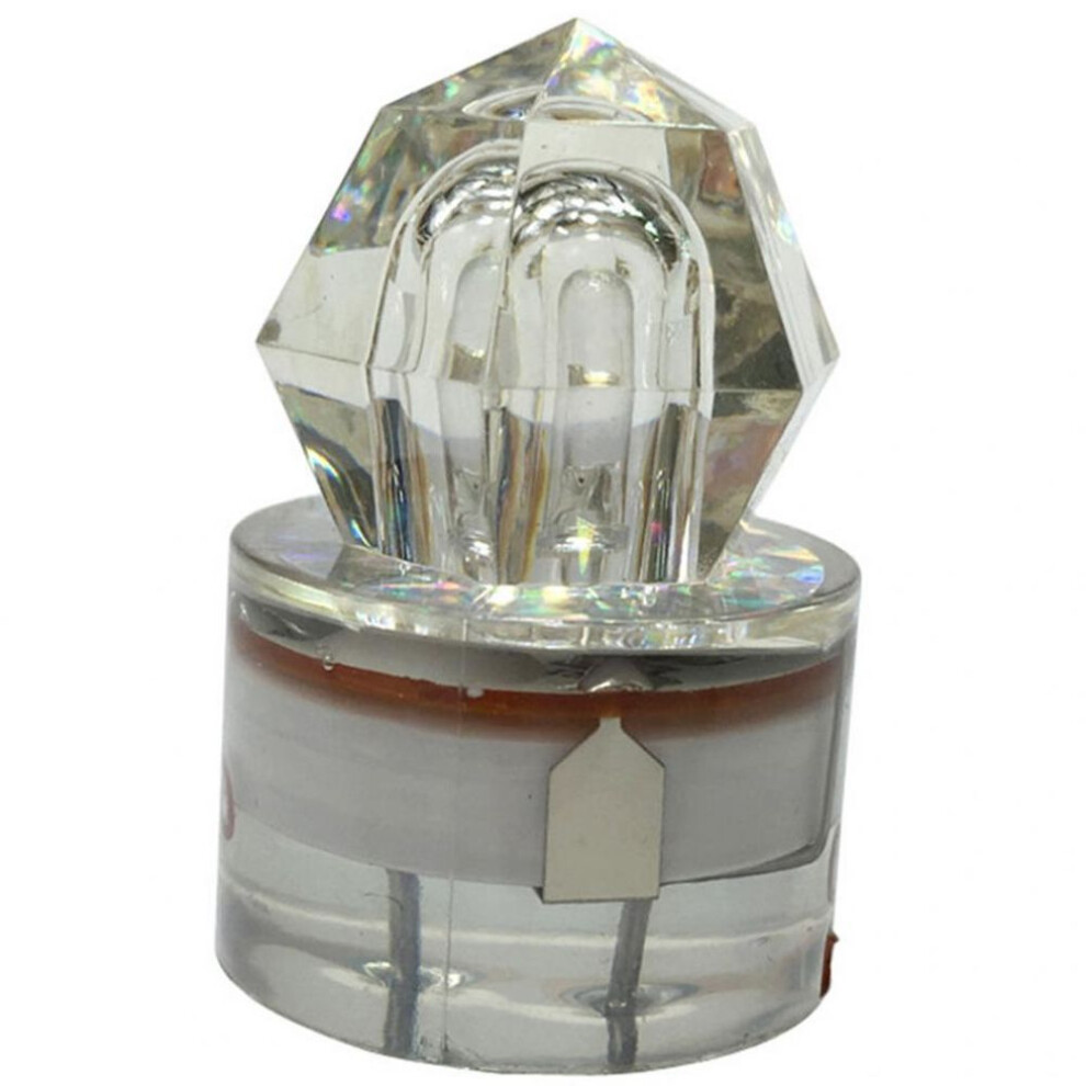 (white) Led Deep Drop Underwater Diamond Flash Fishing Light Squid Strobe Bait Lure