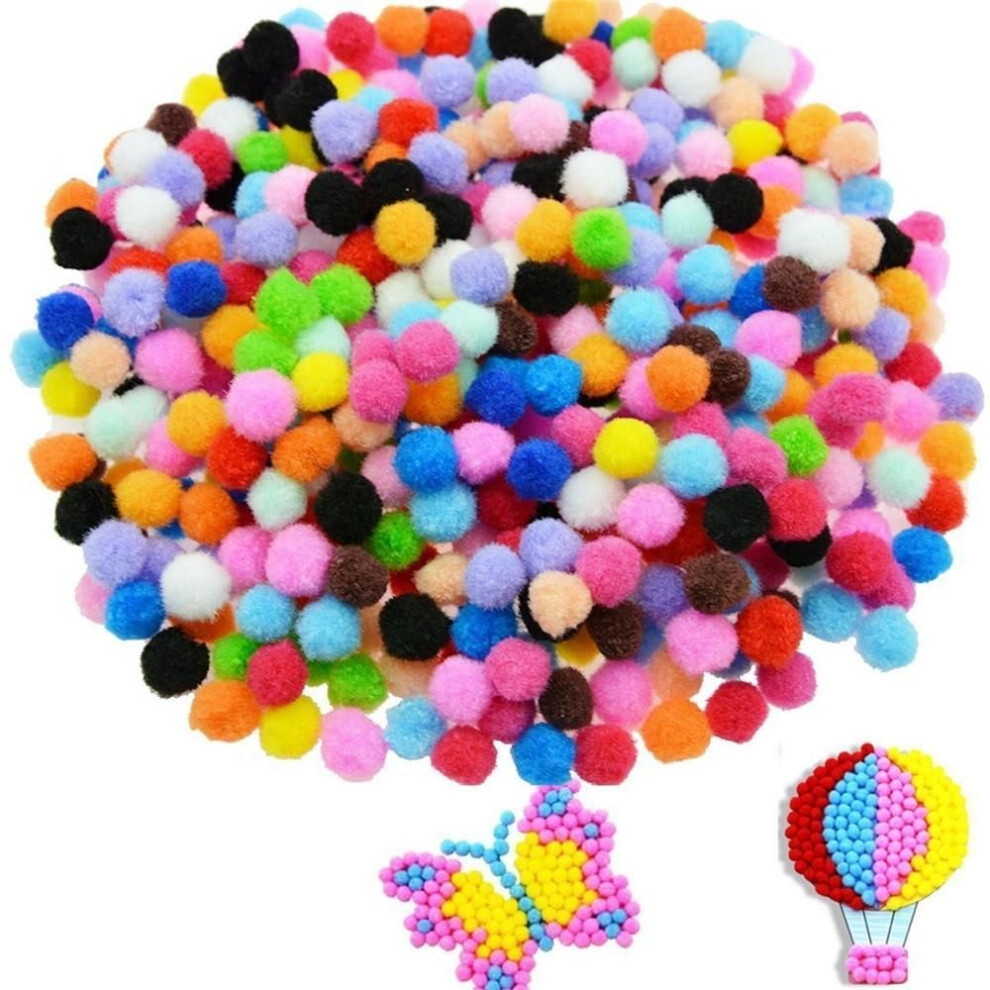 (multicolor, 2cm-50pcs) Caydo 100 Pieces 1 Inch Pom Poms for Hobby Supplies and DIY Creative Crafts