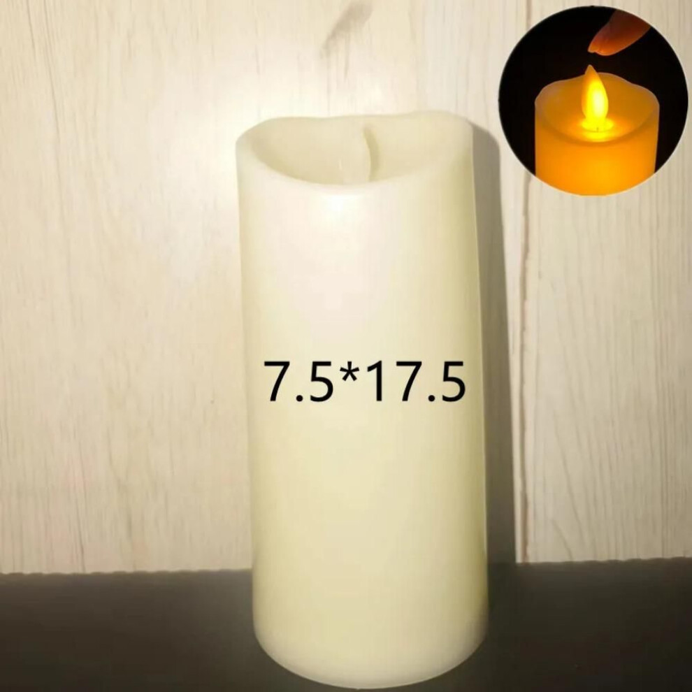 (7.5X17.5CM) Swing Led Electric Candle Lamp Flameless Candles Battery Powered Candles For Wedding Decor Birthday Party Supplies