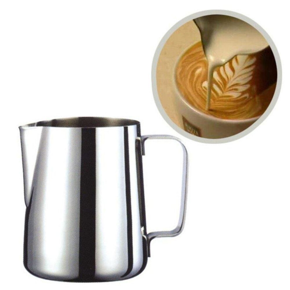 (150 ml) Stainless Steel Espresso Garland Printed Coffee Pitcher Frothing Jug
