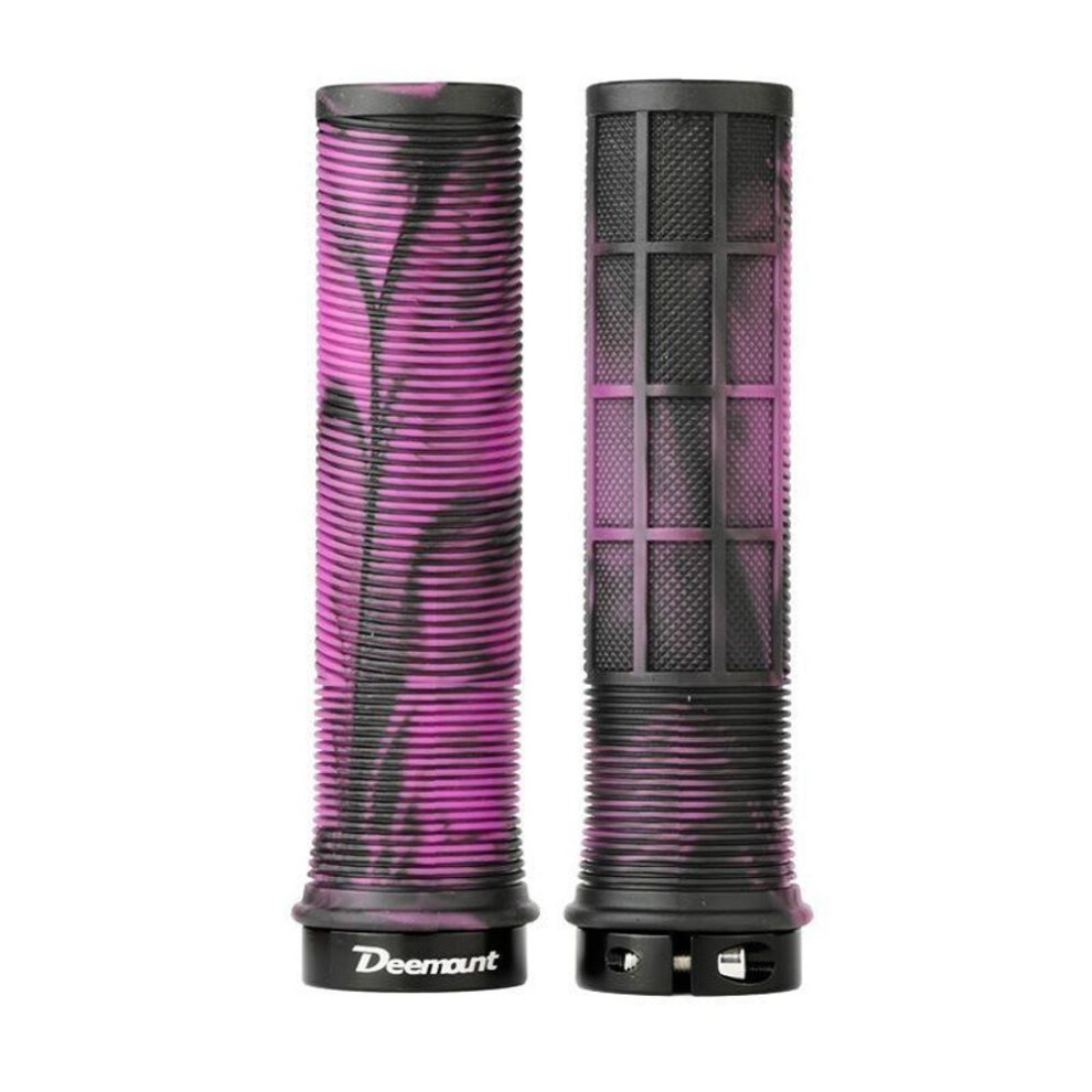 (purple,black) A Pair Of Mountain Bike Accessories Bicycle Handle Cover Color Tpr Silicone Bicycle Antiskid Pair Handle Straight Handle