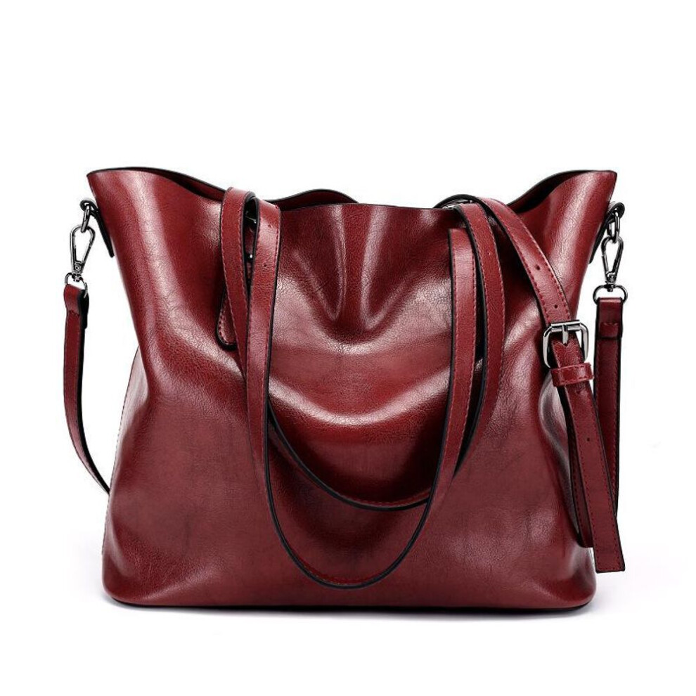 (burgundy) Shoulder Bags Women Famous Brand Luxury Handbags Designer Shoulder Crossbody Bag Soft Leather Handbag Vintage Tote