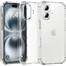 (clear, For iPhone 15) Silicone Shockproof Case for Iphone 16 Pro Max 15 Plus 14 13 Mini 12 11 X Xs Xr Se 2022 2020 7 8 6S 5S 16Pro 15Pro Protective Phone Cover Accessories