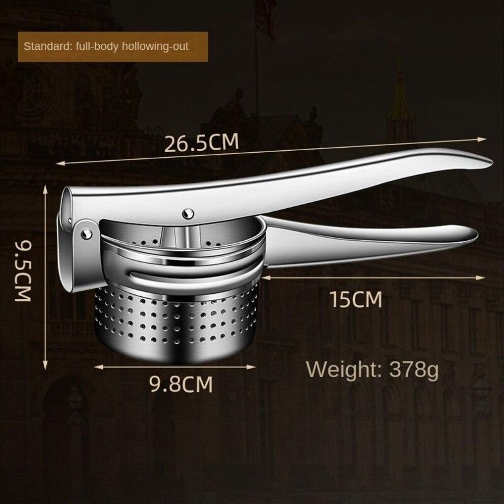 (01) 304 Stainless Steel Manual Juicer Household Fruit Lemon Squeeze Water Pads Multifunctional Potato Mud Pressed Garlic