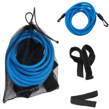 (As show, One size) Swimming Resistance Belt Swim Training Band Strap Durable Resistent Elastic Swim Pool Backyard Garden Squ JPC
