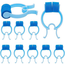 (As show, One size) 10 Pcs Nose Bleed Stopper Swimming Nose Clip for Nose Stopper Clips Plastic Foam Nose Cl YPX
