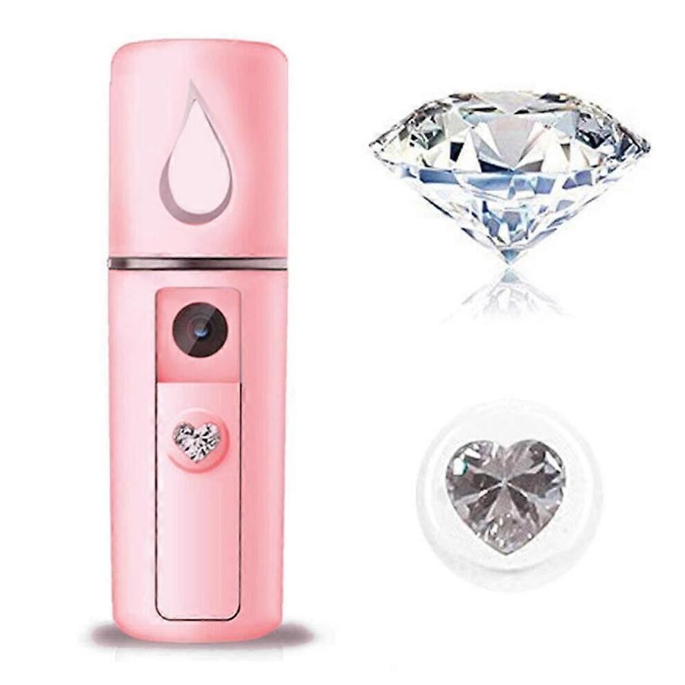 (As show, One size) Nano Facial Steamer Mist Spray Eyelash Extensions Cleaning Pores (Pi VTN