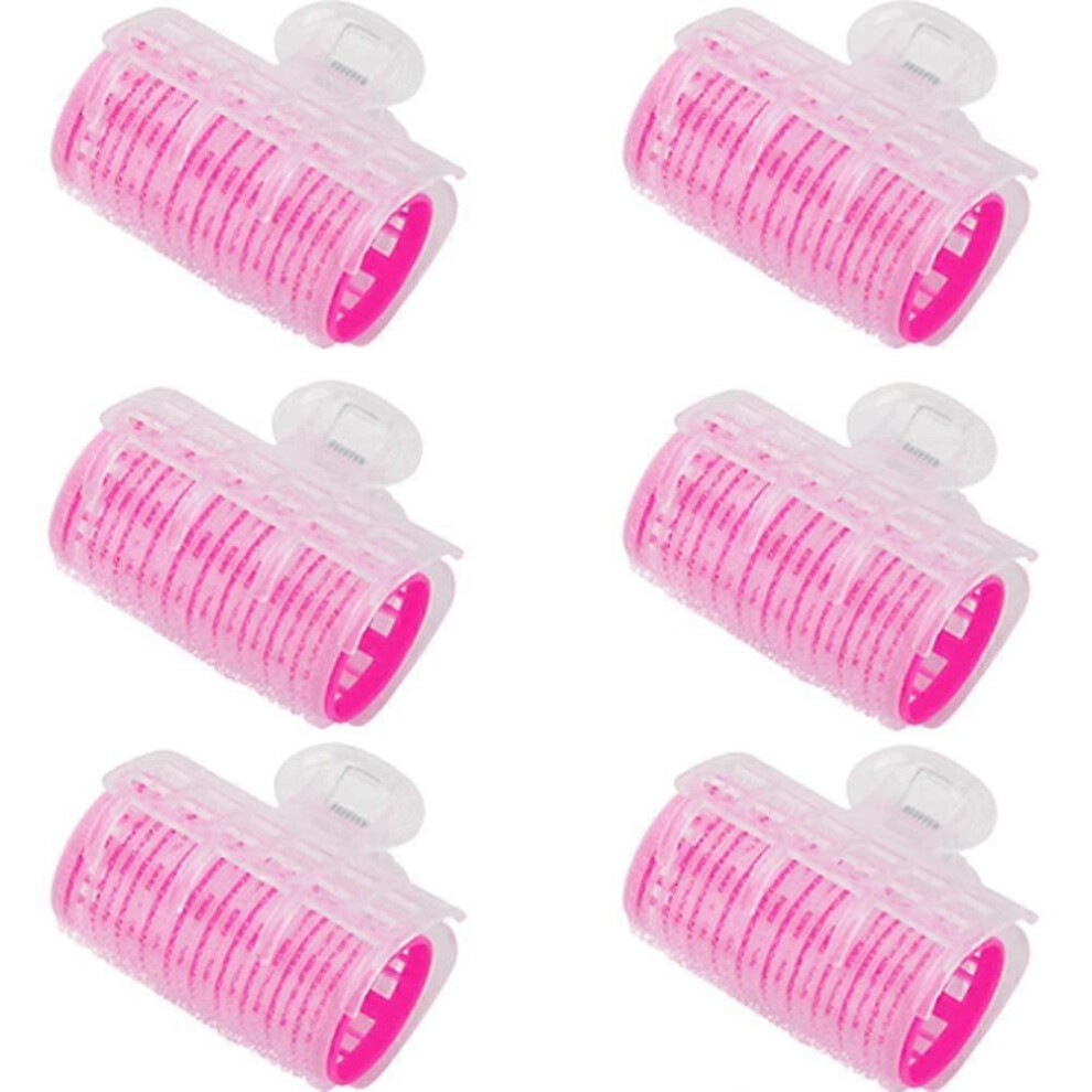 (As show, One size) 6pcs Plastic Hair Curlers Rollers Self-grip Hair Clip Curler Bangs Hair Sticky Cl PCJ